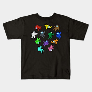 rainbow astronauts Kids T-Shirt